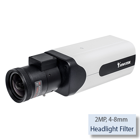 VIVOTEK IP816A-LPC-18 2MP Day/Night License Plate Capture Box IP Network Camera (18mm), Vari-focal 4-18mm Lens, Remote Back Focus, Corridor View, PoE